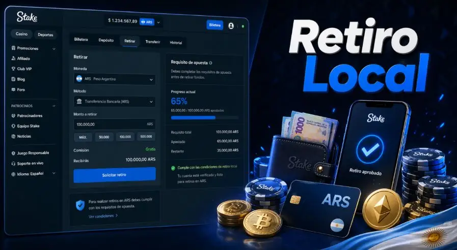 Requisitos de apuesta para retiros en moneda local